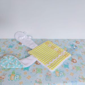 Small Spring time bunny taggy comfort square