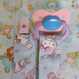 Pacifier with kitty clip