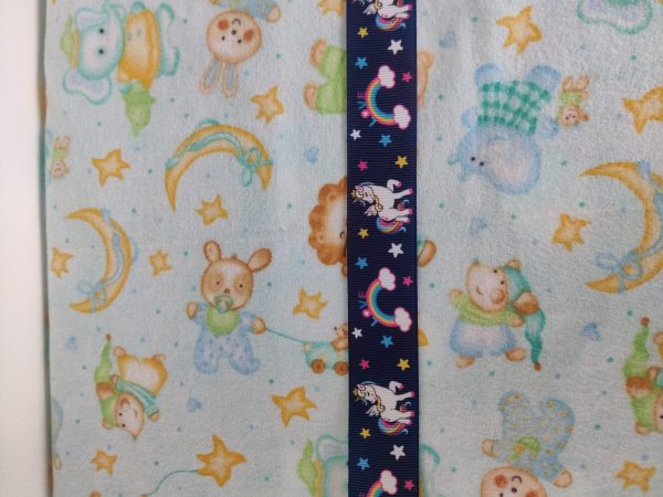 Navy unicorns pacifier clip - Image 3