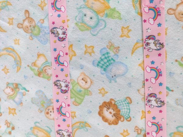 Pink unicorns pacifier clip - Image 3