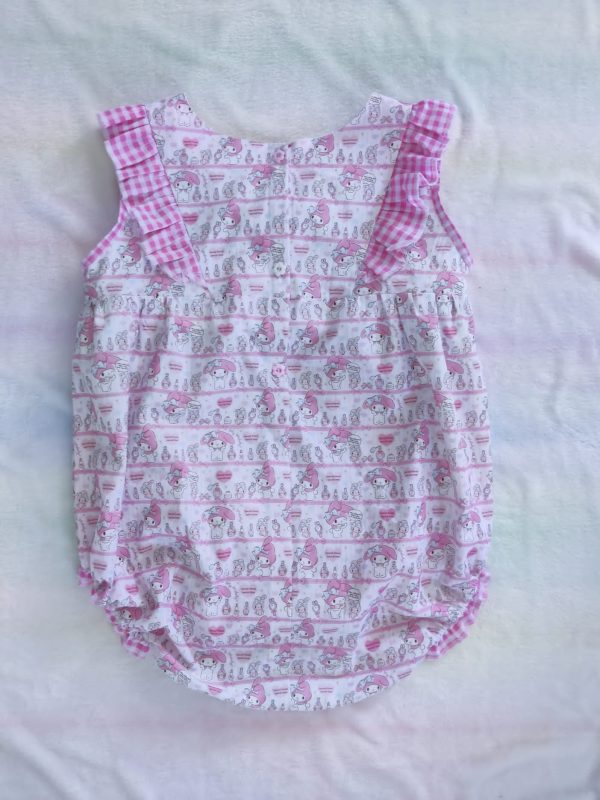 42" pink bunny bubble romper - Image 6