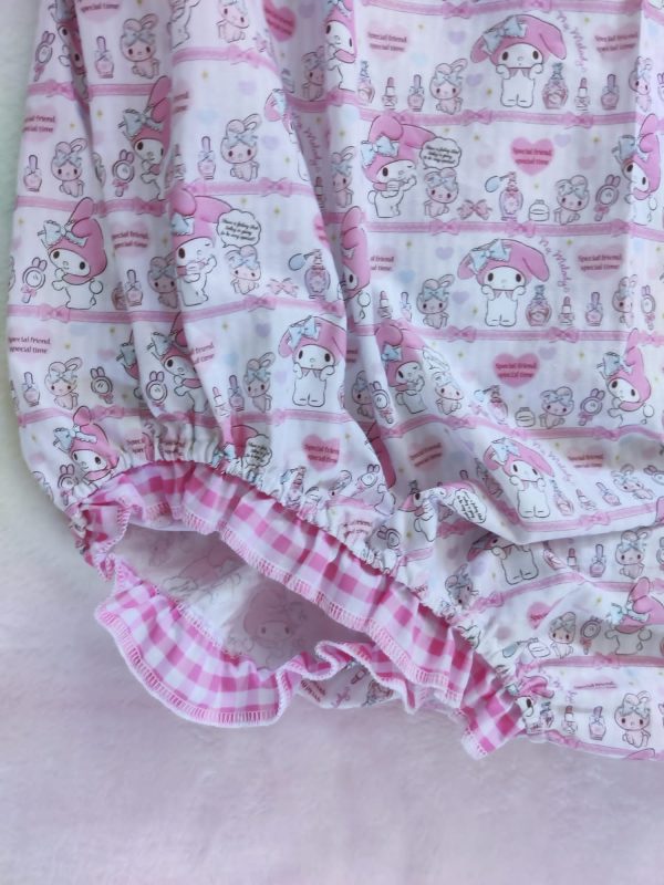 42" pink bunny bubble romper - Image 4