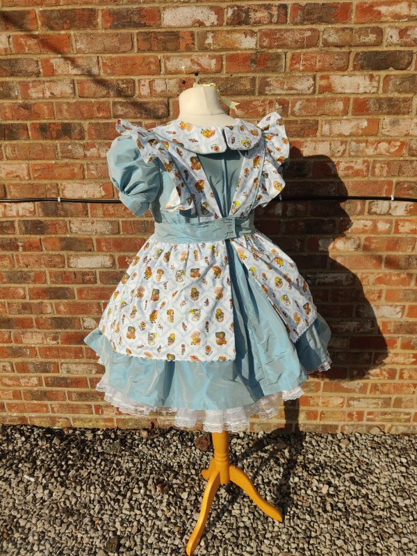 Traditional real silk dress and pinafore set - Image 5