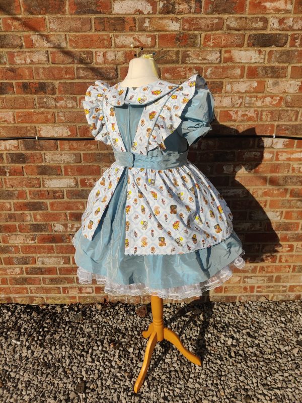 Traditional real silk dress and pinafore set - Image 4