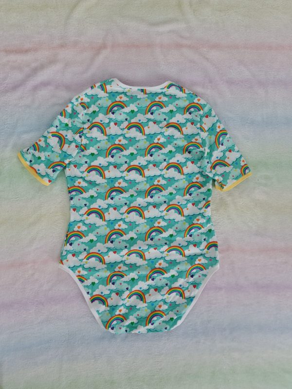 Mint rainbows onesie 38" - Image 3