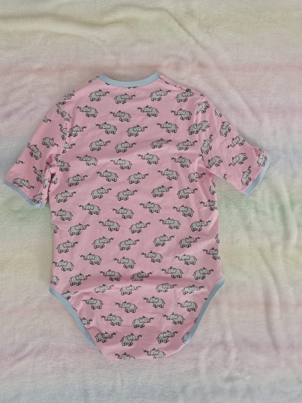 Pink elephants onesie 38" - Image 4