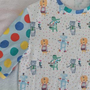 Polkadots playtime onesie 38"