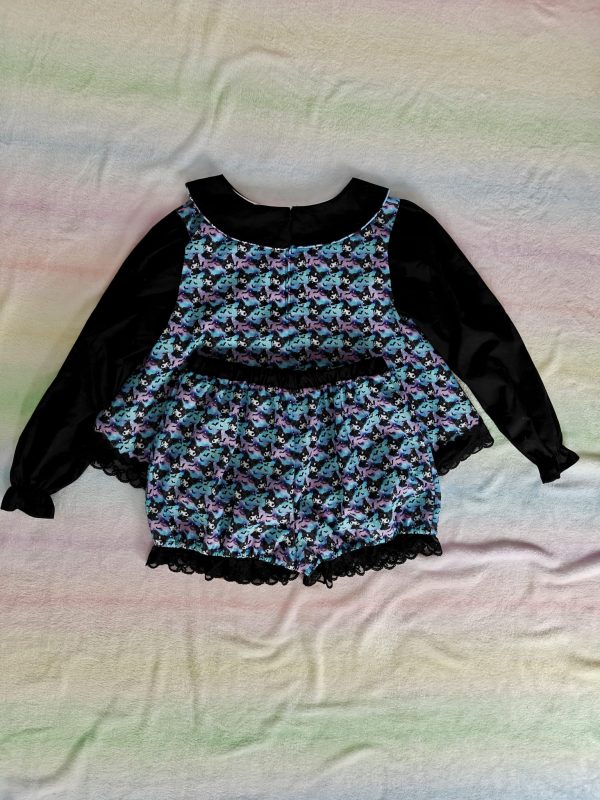 Goth baby smock dress set - Image 10