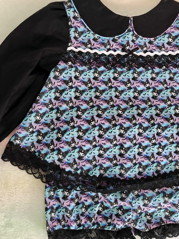 Goth baby smock dress set - Image 3