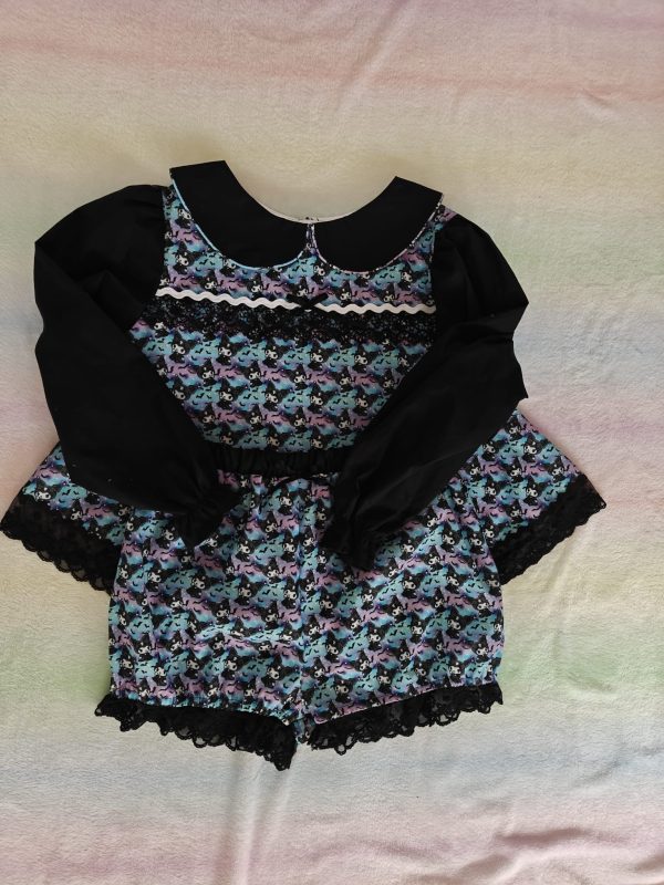 Goth baby smock dress set - Image 5