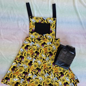 Witchy kitty pinafore 40" waist