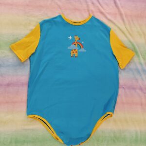 Giraffe onesie 50" large