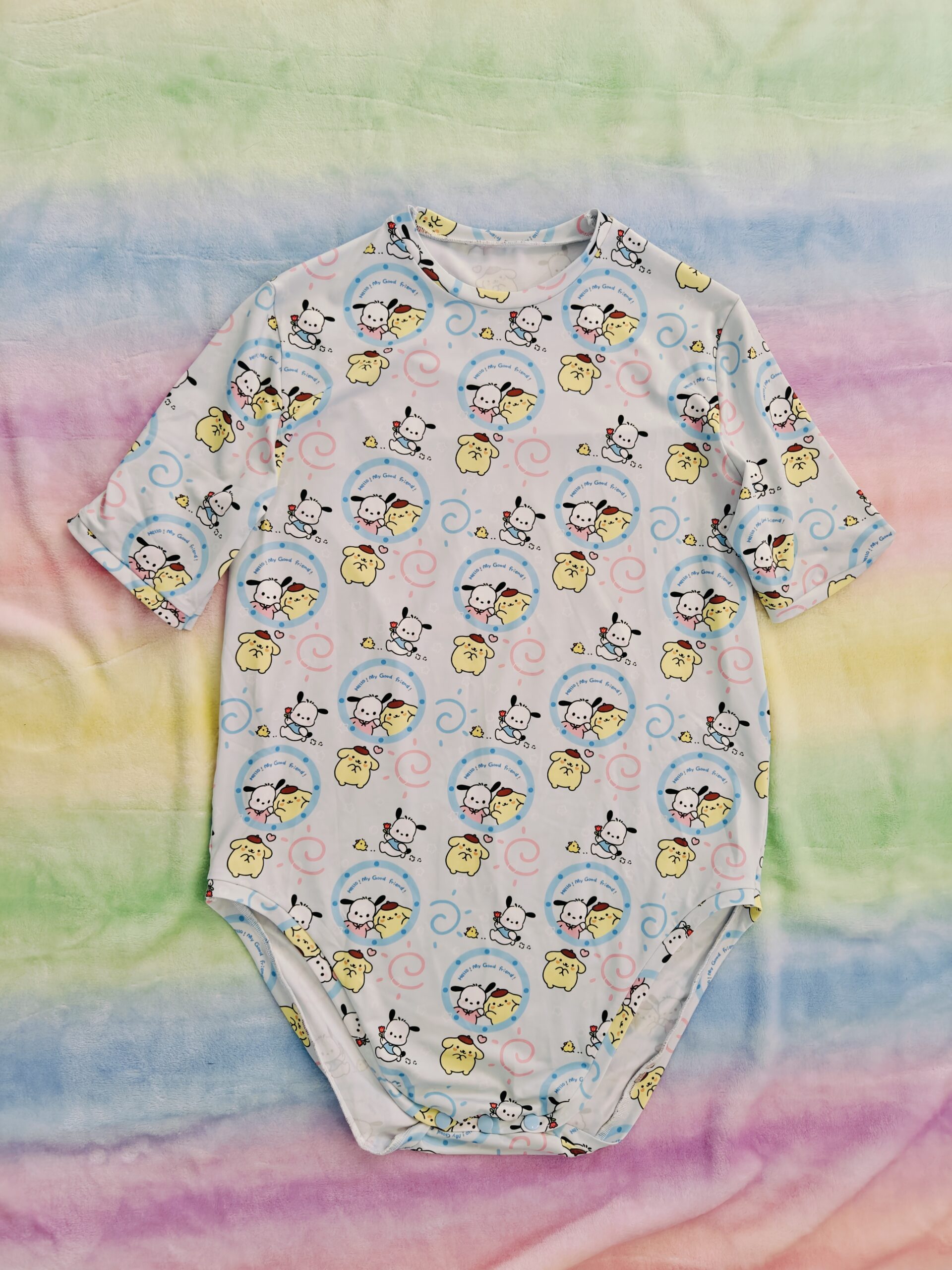 Pocha pom onesie, multi size