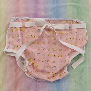 Friends and pink diaper cover medium and large